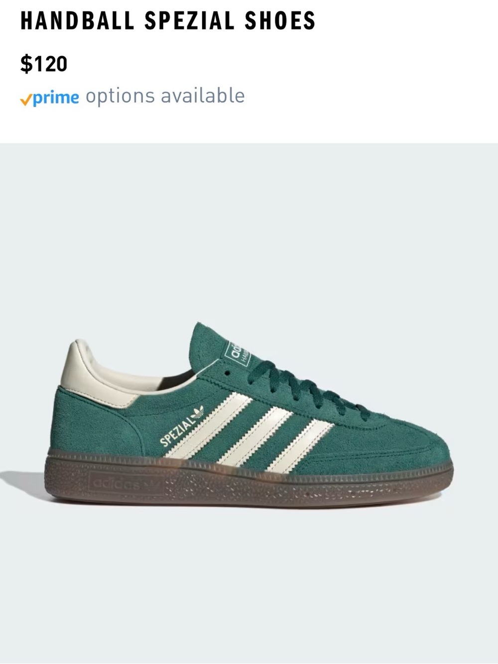 Adidas Green Suede Handball Spezial